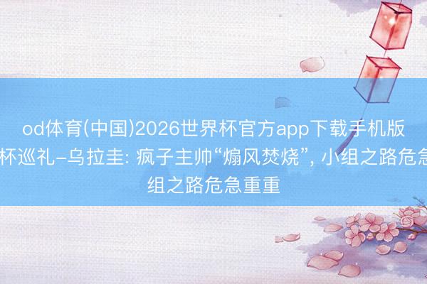 od体育(中国)2026世界杯官方app下载手机版 宇宙杯巡礼-乌拉圭: 疯子主帅“煽风焚烧”， 小组之路危急重重