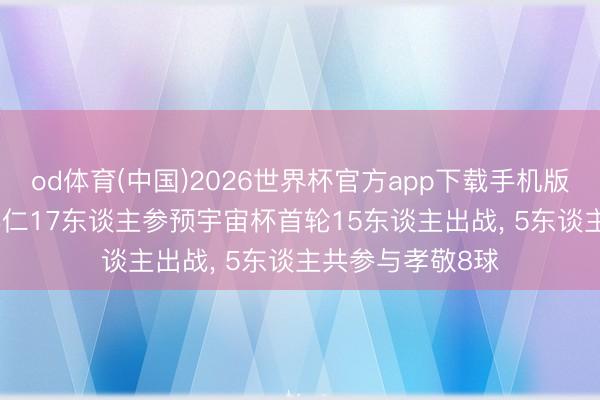 od体育(中国)2026世界杯官方app下载手机版 精明宇宙杯! 拜仁17东谈主参预宇宙杯首轮15东谈主出战, 5东谈主共参与孝敬8球